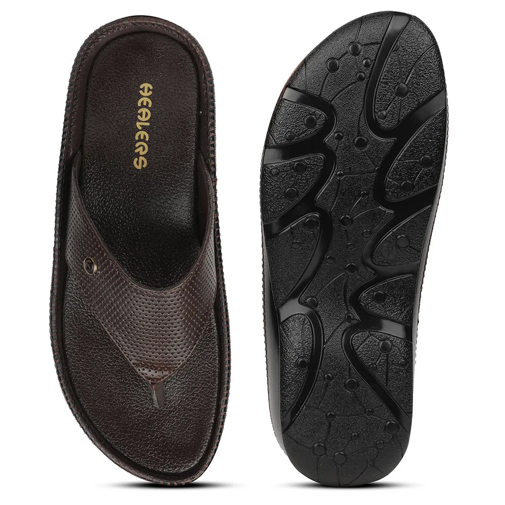 Chaussons Décontractés Marron Healers Pour Hommes CSS-25 Par Liberty