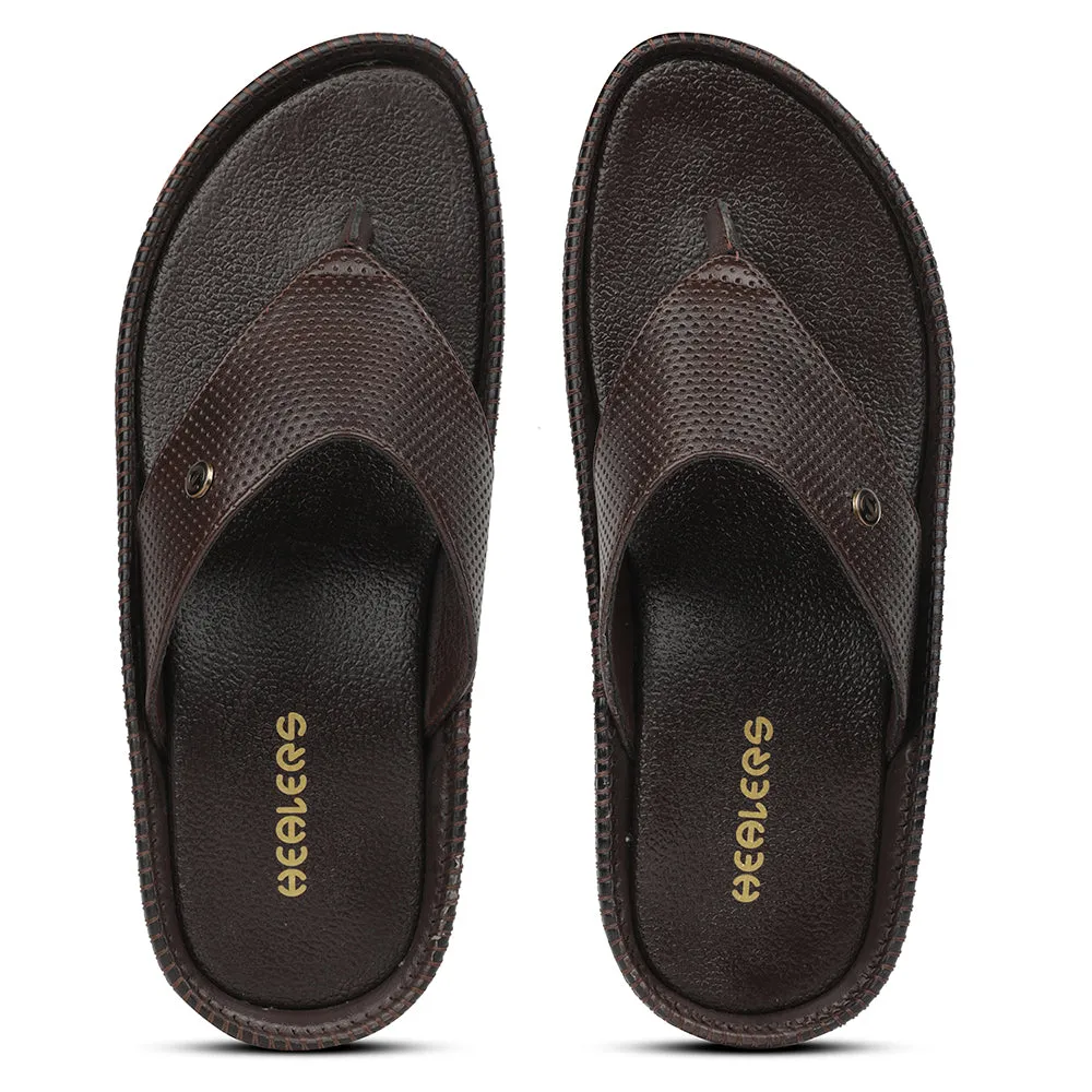 Chaussons Décontractés Marron Healers Pour Hommes CSS-25 Par Liberty