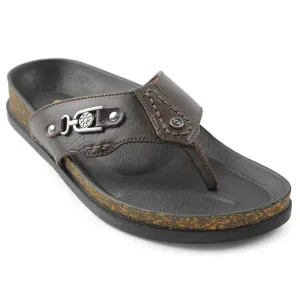 Chausson Décontracté Marron Healers Pour Homme CSS-28E Par Liberty