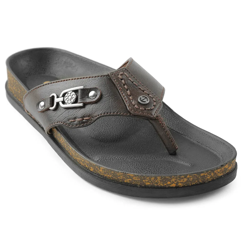 Chausson Décontracté Marron Healers Pour Homme CSS-28E Par Liberty