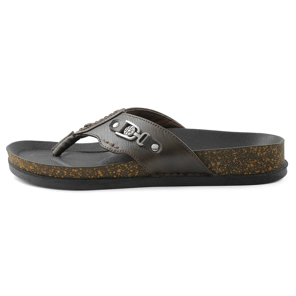 Chausson Décontracté Marron Healers Pour Homme CSS-28E Par Liberty