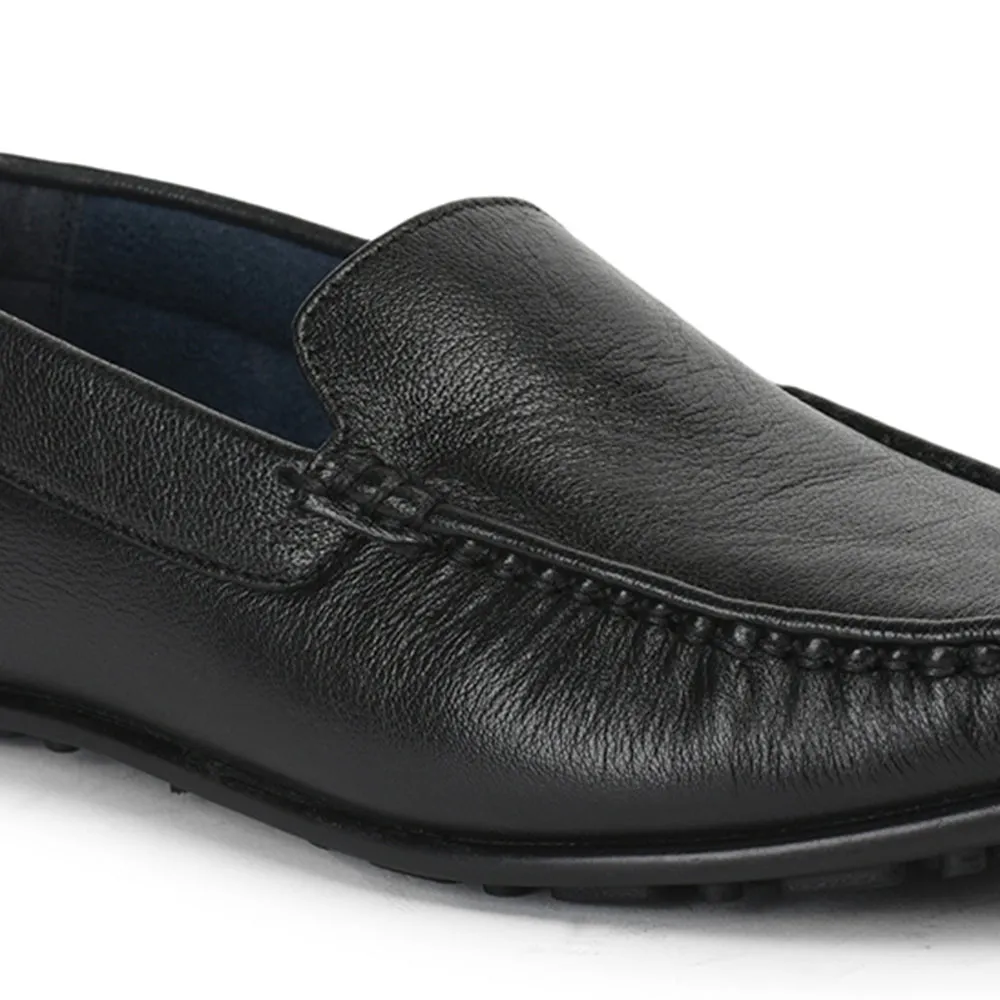 Chaussures Loafers Décontractées Sans Lacets Noir JPL-275 Par Liberty Men