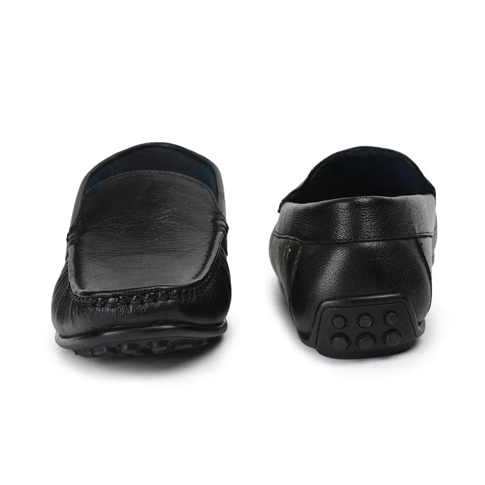 Chaussures Loafers Décontractées Sans Lacets Noir JPL-275 Par Liberty Men
