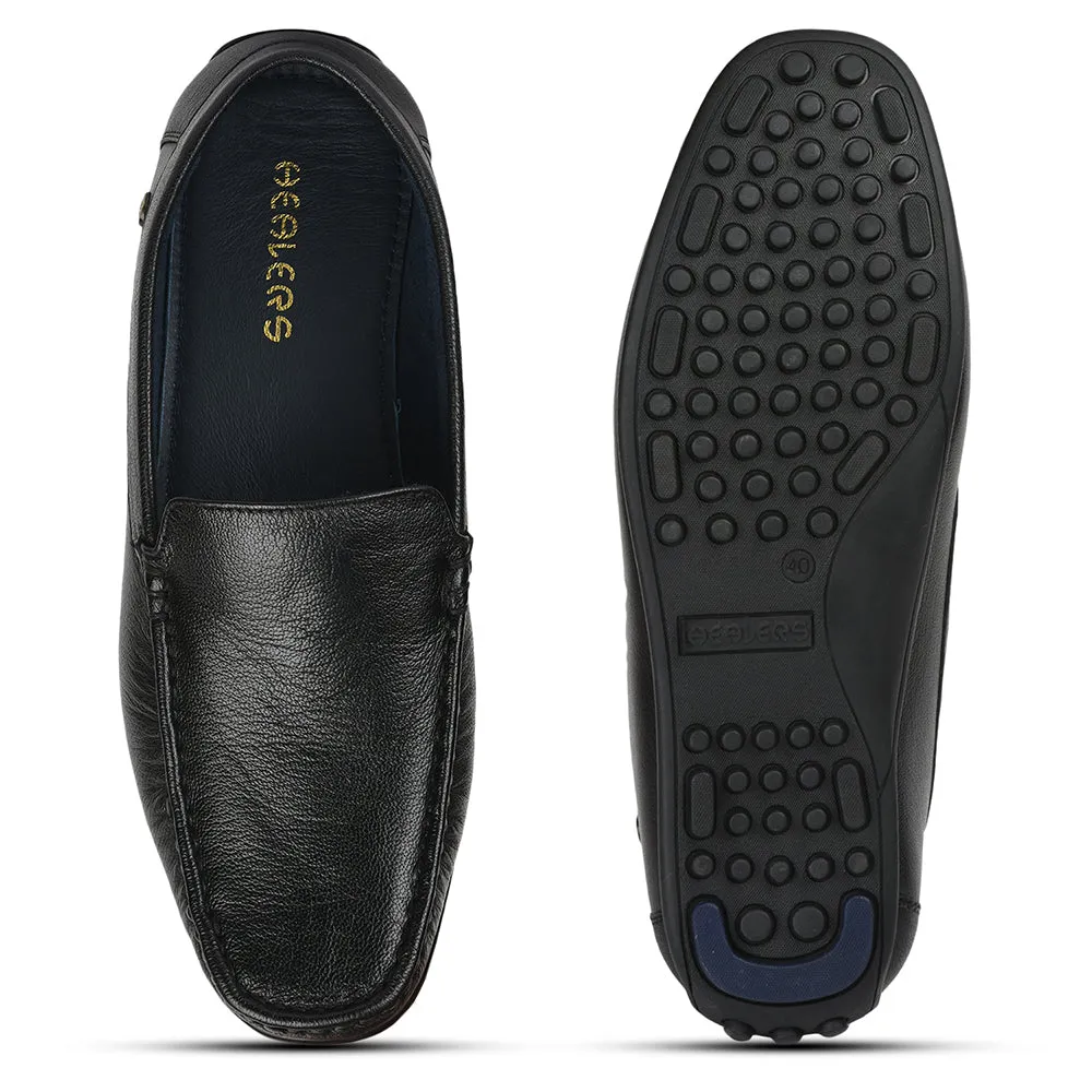 Chaussures Loafers Décontractées Sans Lacets Noir JPL-275 Par Liberty Men