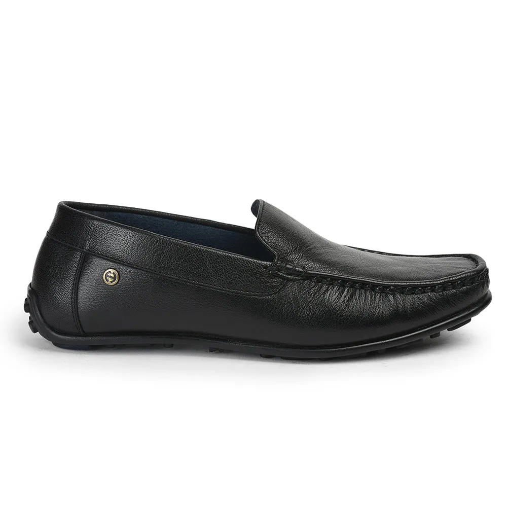 Chaussures Loafers Décontractées Sans Lacets Noir JPL-275 Par Liberty Men