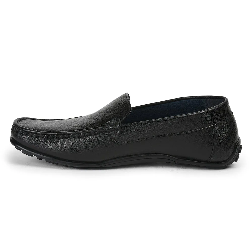 Chaussures Loafers Décontractées Sans Lacets Noir JPL-275 Par Liberty Men