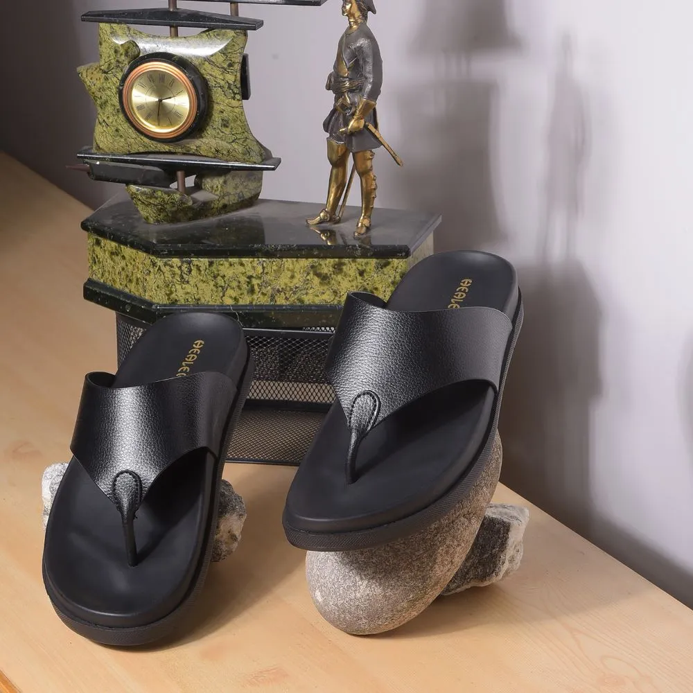 Mules Décontractées Noires Healers Pour Hommes MSL-3 Par Liberty