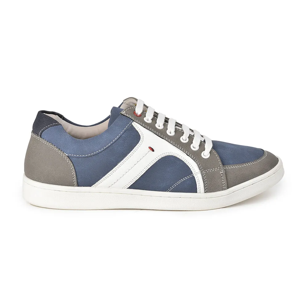 Baskets décontractées à lacets bleues pour hommes SYN-46 par Liberty