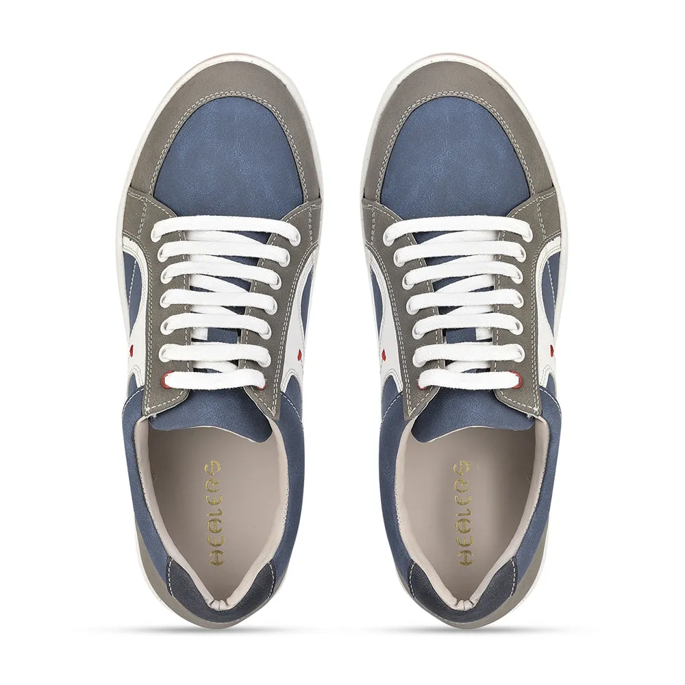 Baskets décontractées à lacets bleues pour hommes SYN-46 par Liberty