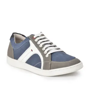 Baskets décontractées à lacets bleues pour hommes SYN-46 par Liberty