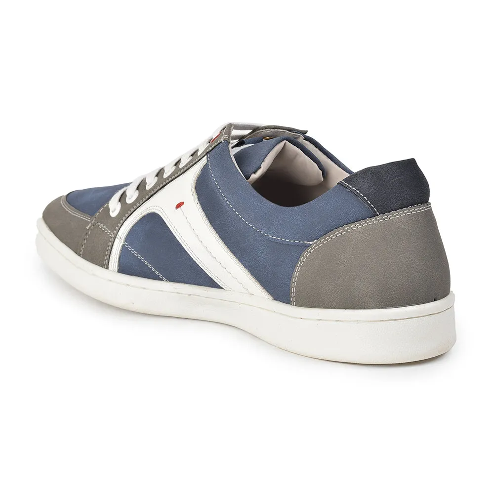 Baskets décontractées à lacets bleues pour hommes SYN-46 par Liberty