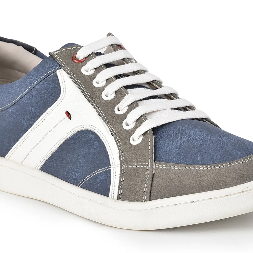 Baskets décontractées à lacets bleues pour hommes SYN-46 par Liberty
