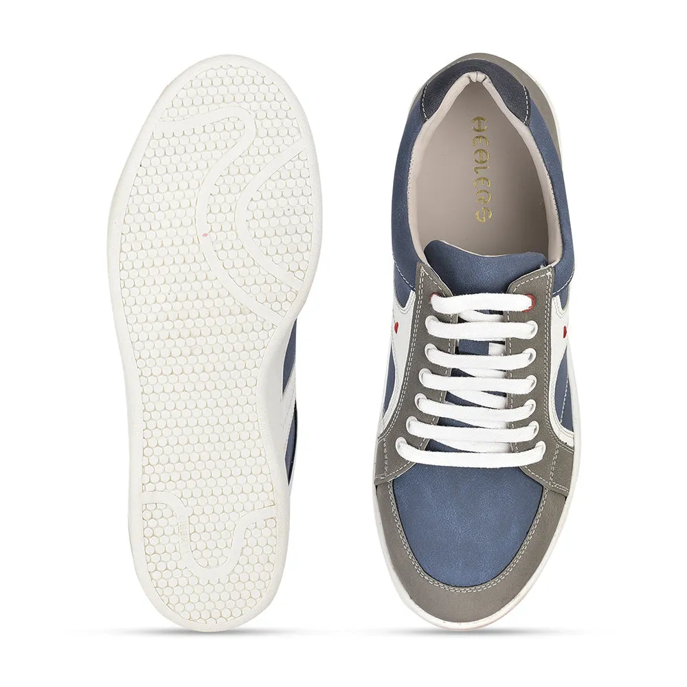 Baskets décontractées à lacets bleues pour hommes SYN-46 par Liberty