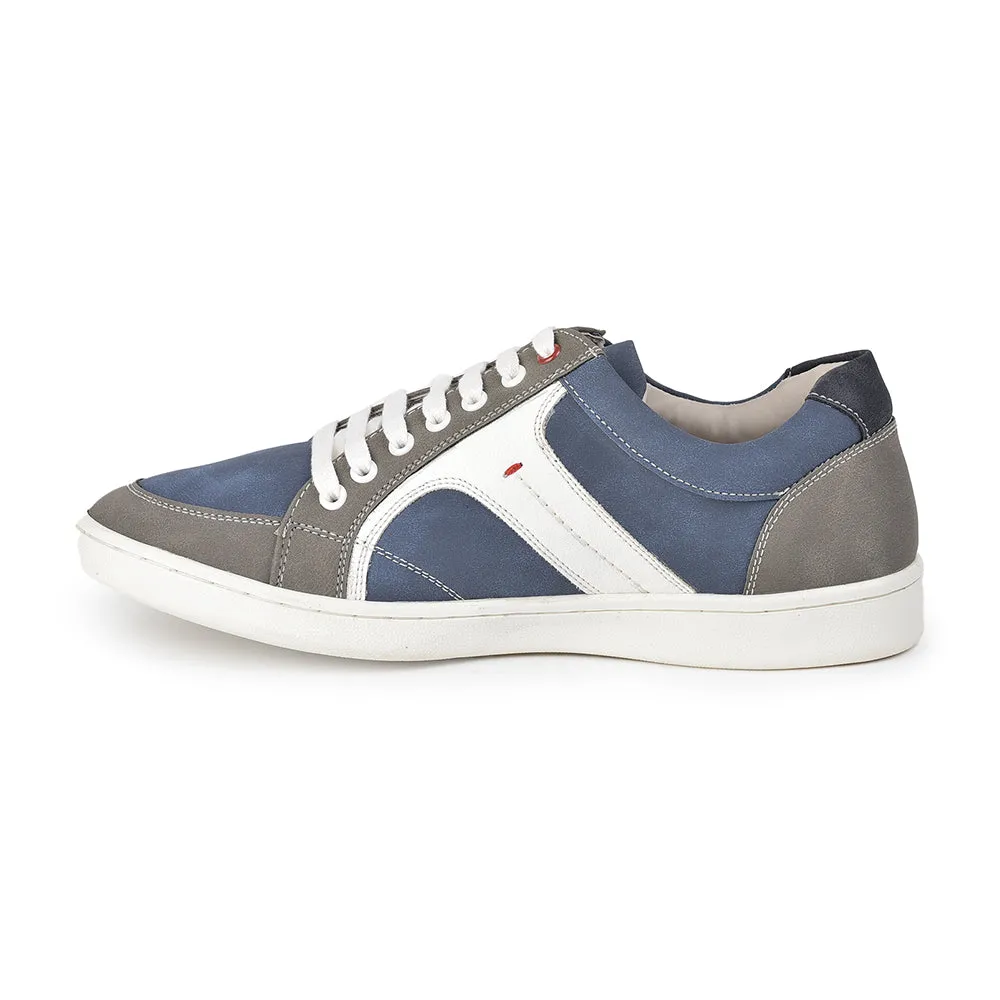 Baskets décontractées à lacets bleues pour hommes SYN-46 par Liberty