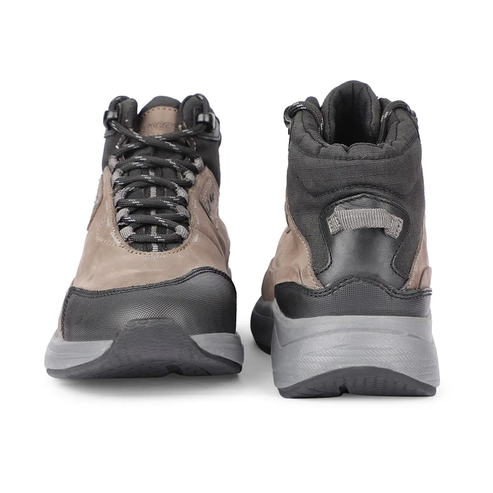 Chaussures à lacets casual grises pour hommes A576-01 par Liberty