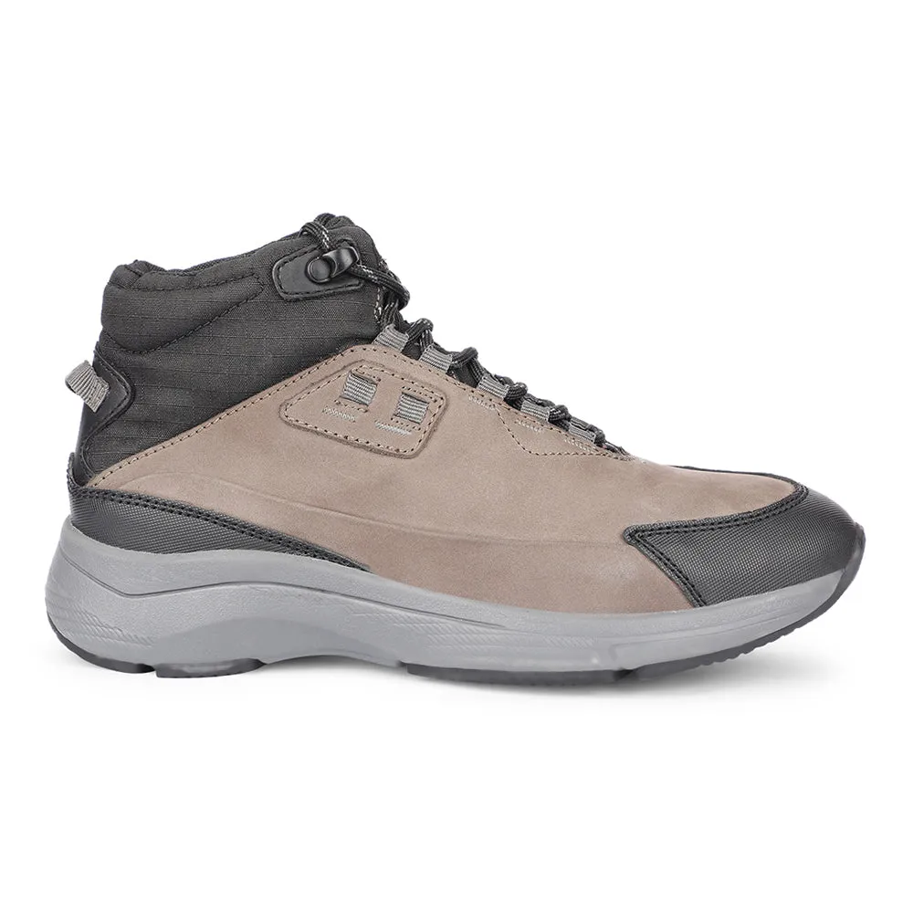 Chaussures à lacets casual grises pour hommes A576-01 par Liberty