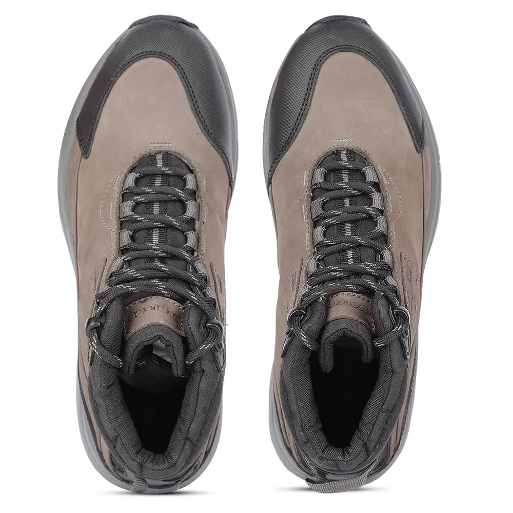 Chaussures à lacets casual grises pour hommes A576-01 par Liberty