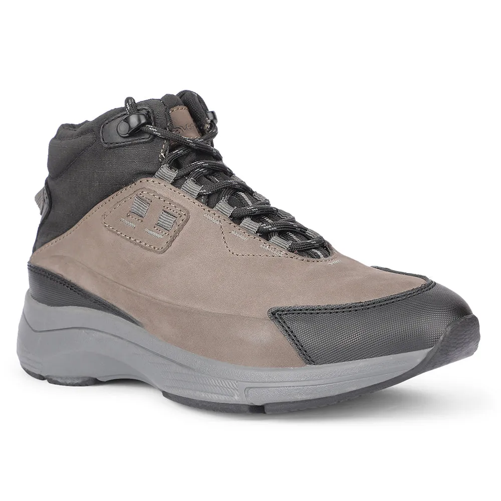 Chaussures à lacets casual grises pour hommes A576-01 par Liberty