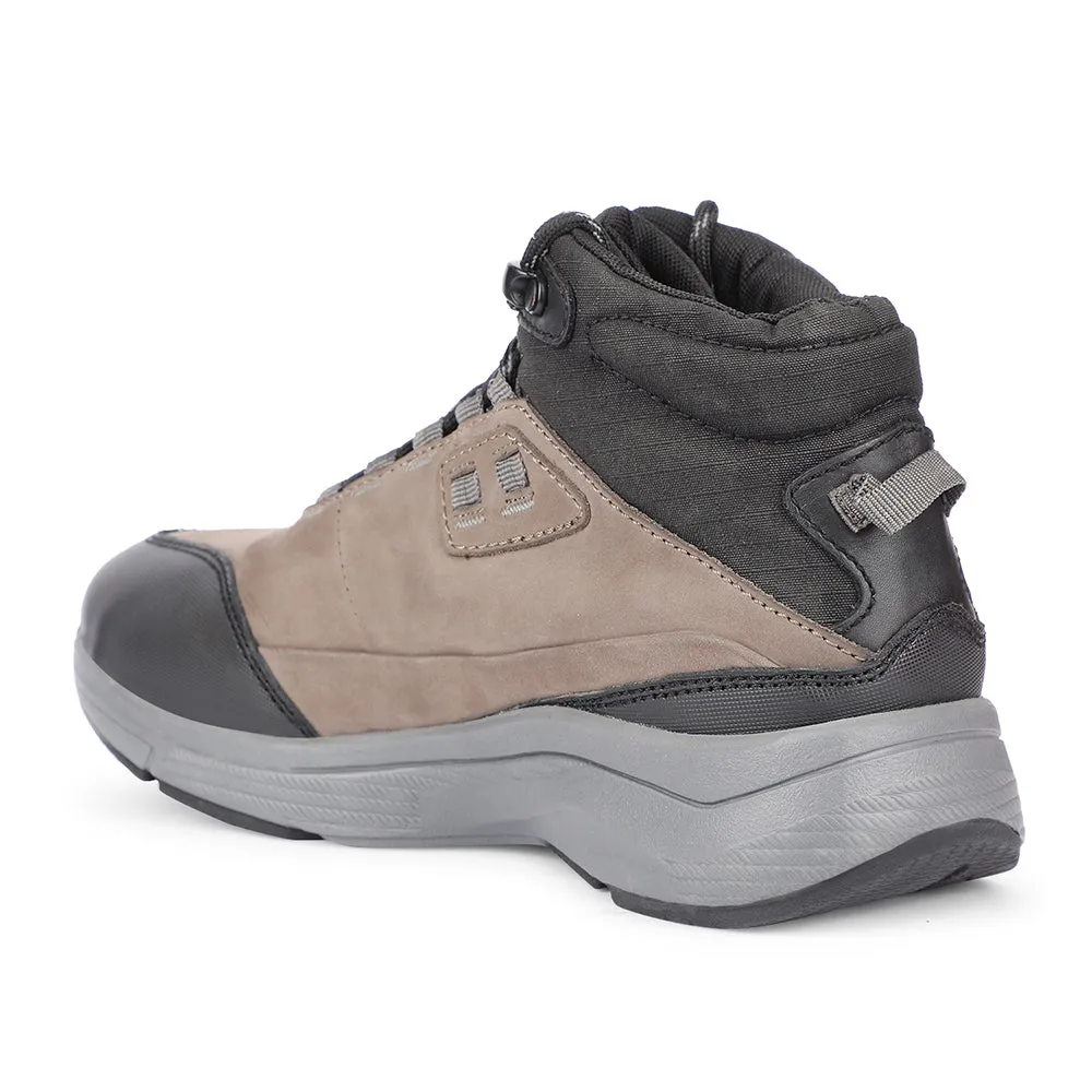 Chaussures à lacets casual grises pour hommes A576-01 par Liberty