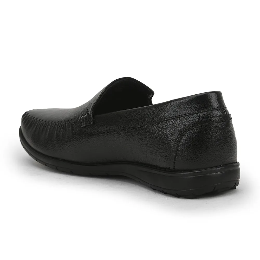 Chaussures Loafers Casual Sans Lacets Pour Hommes (Noir) JPL-271 Par Liberty