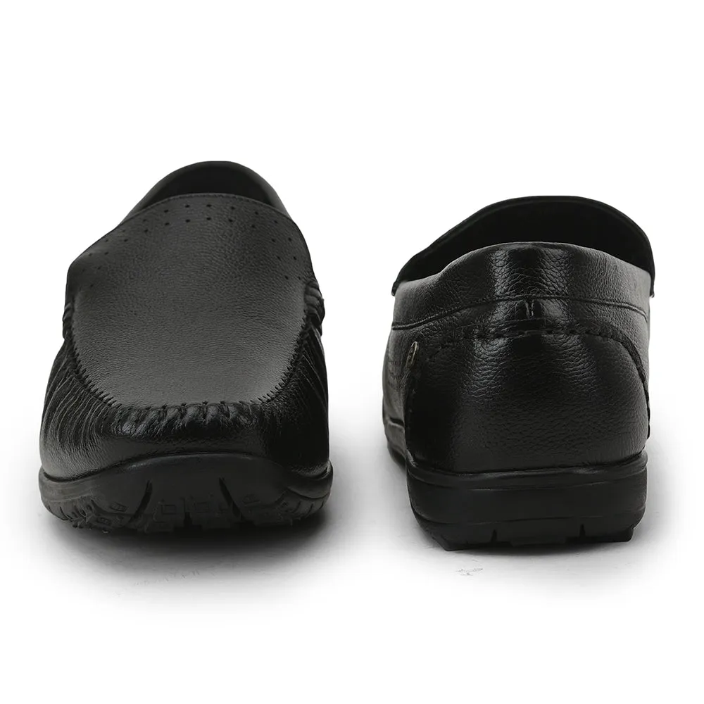Chaussures Loafers Casual Sans Lacets Pour Hommes (Noir) JPL-271 Par Liberty