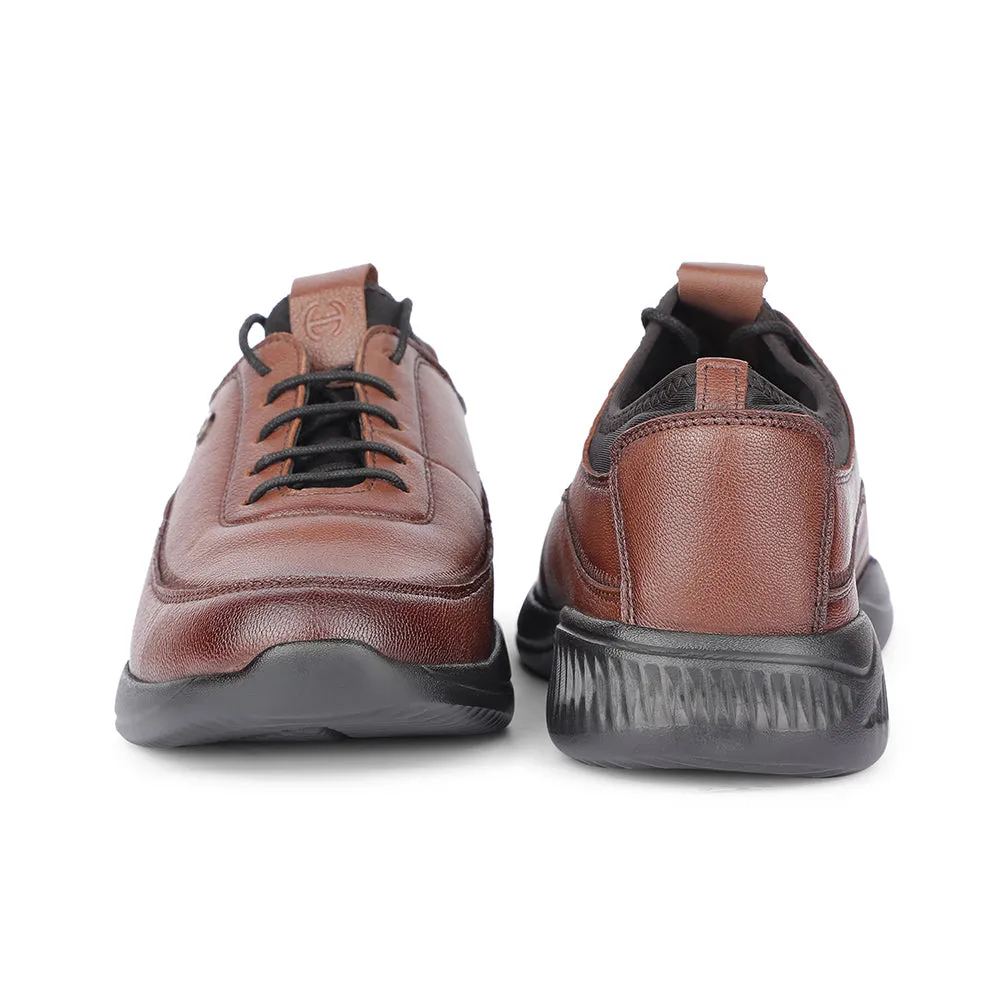 Chaussures à lacets casual beige pour hommes A576-07 par Liberty