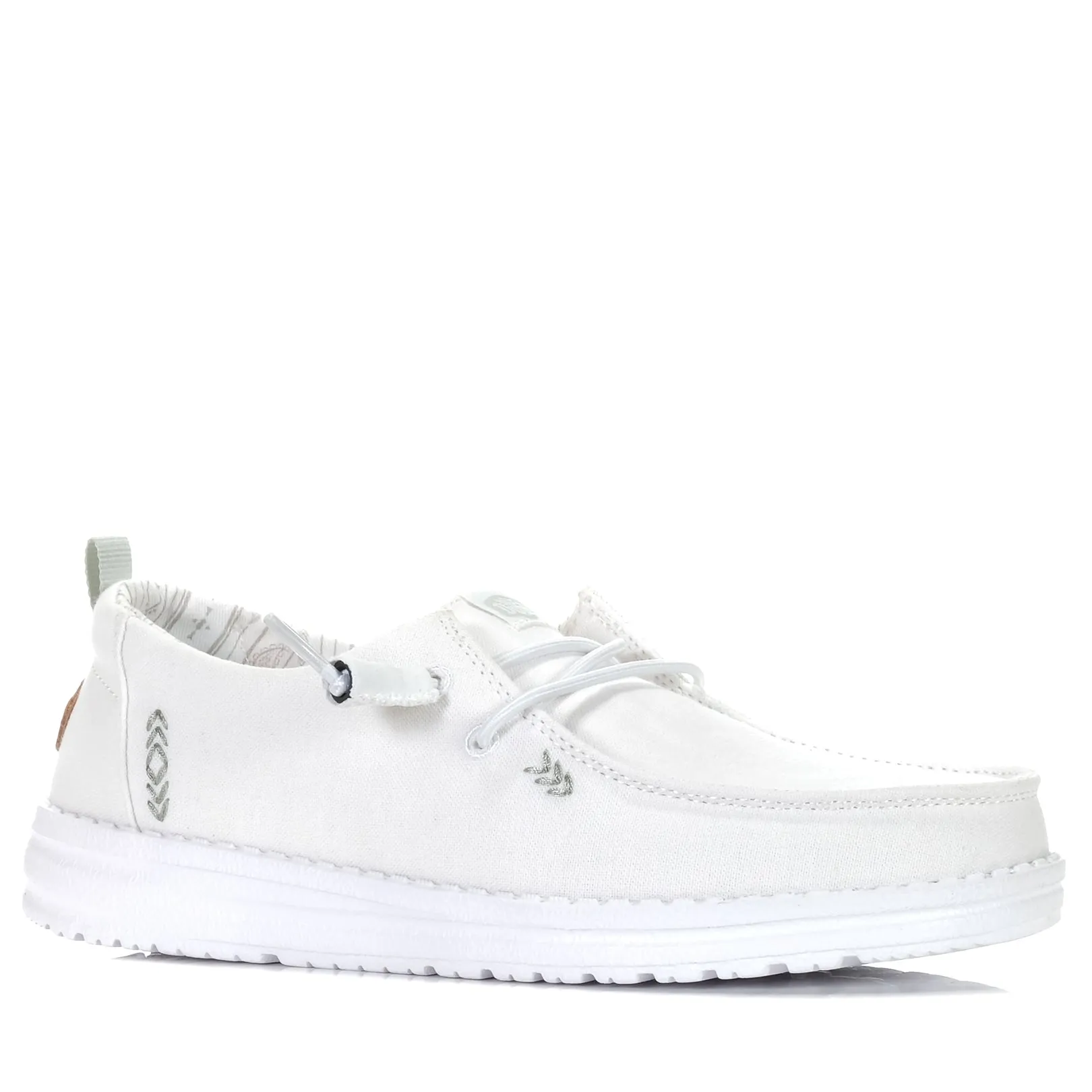 Hey Dude Femmes Wendy Chambray Blanc Éclatant