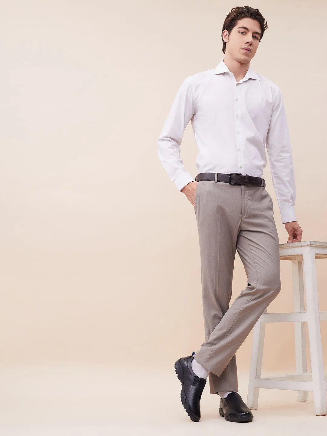 Chaussures formales à enfiler en cuir noir pour hommes Hitz
