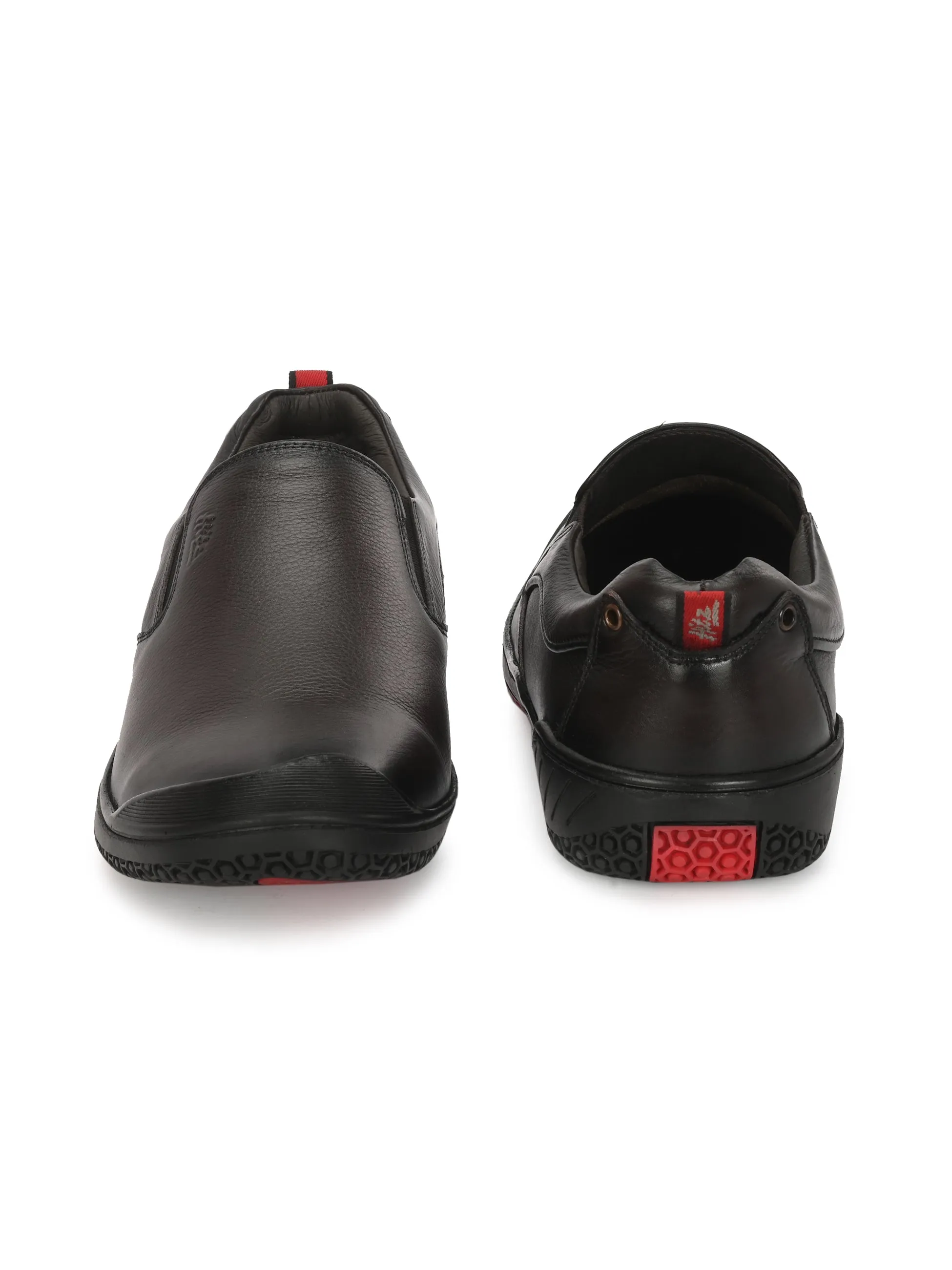 Chaussures formales à enfiler en cuir marron pour hommes Hitz