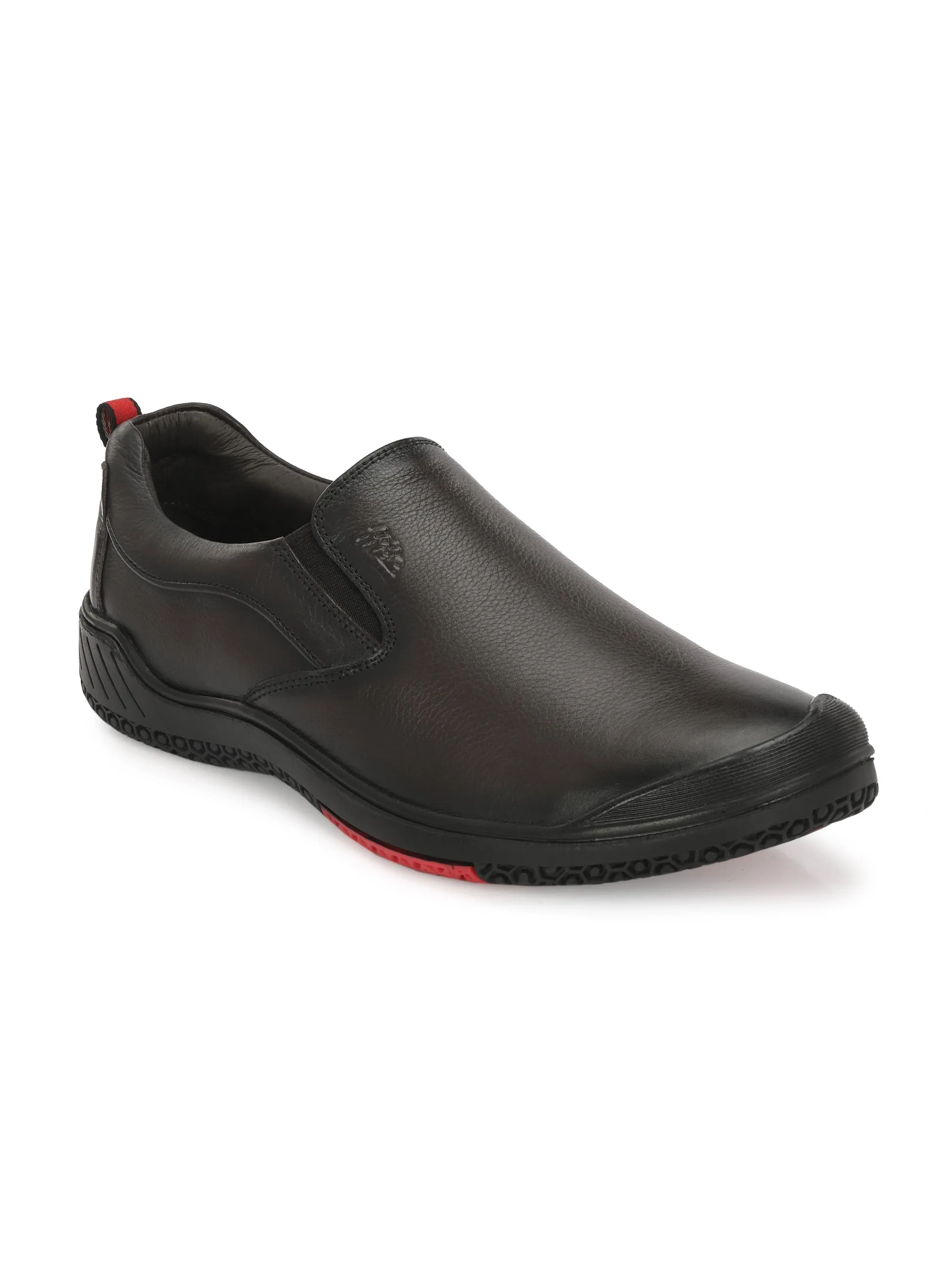 Chaussures formales à enfiler en cuir marron pour hommes Hitz