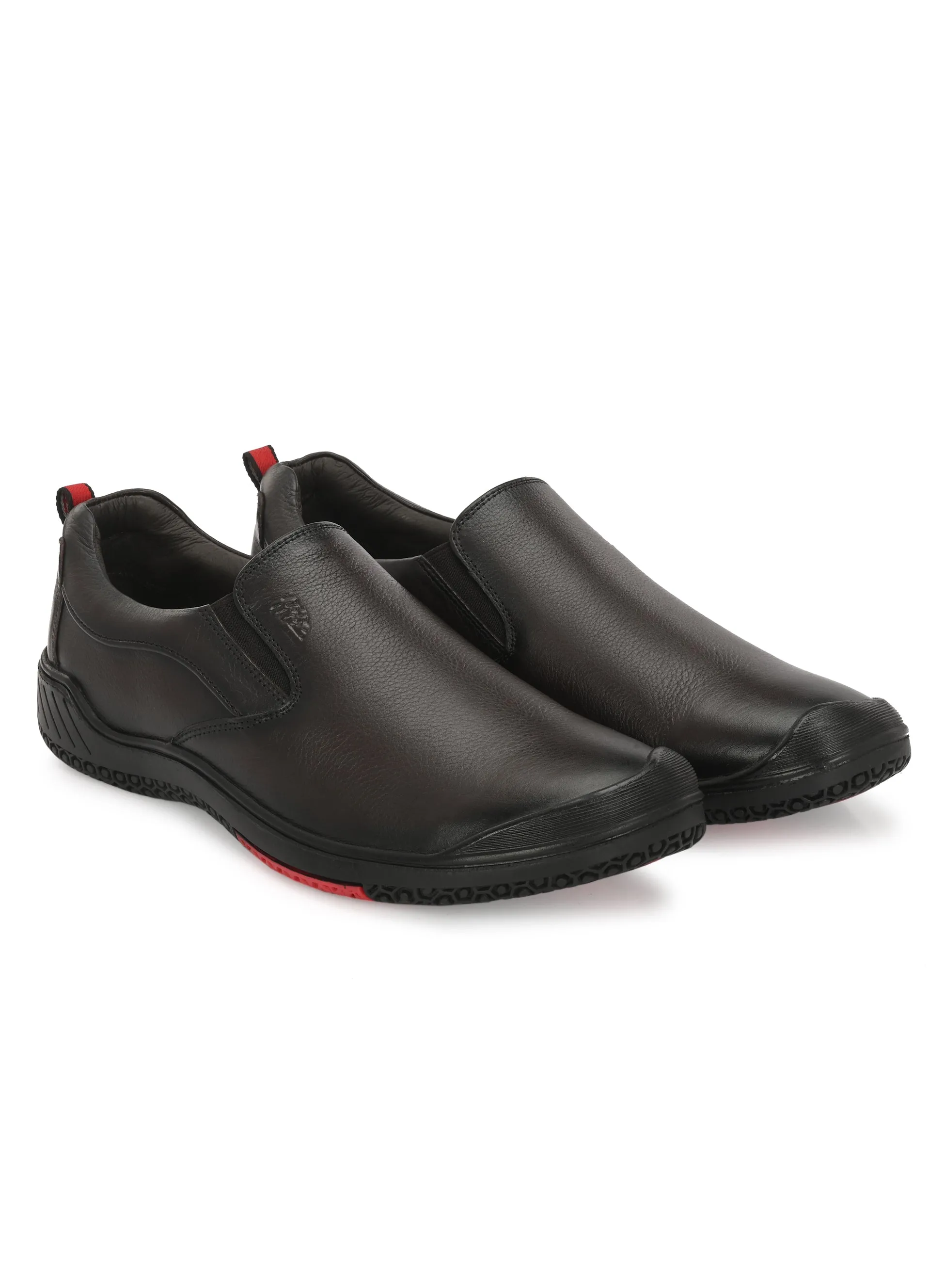 Chaussures formales à enfiler en cuir marron pour hommes Hitz