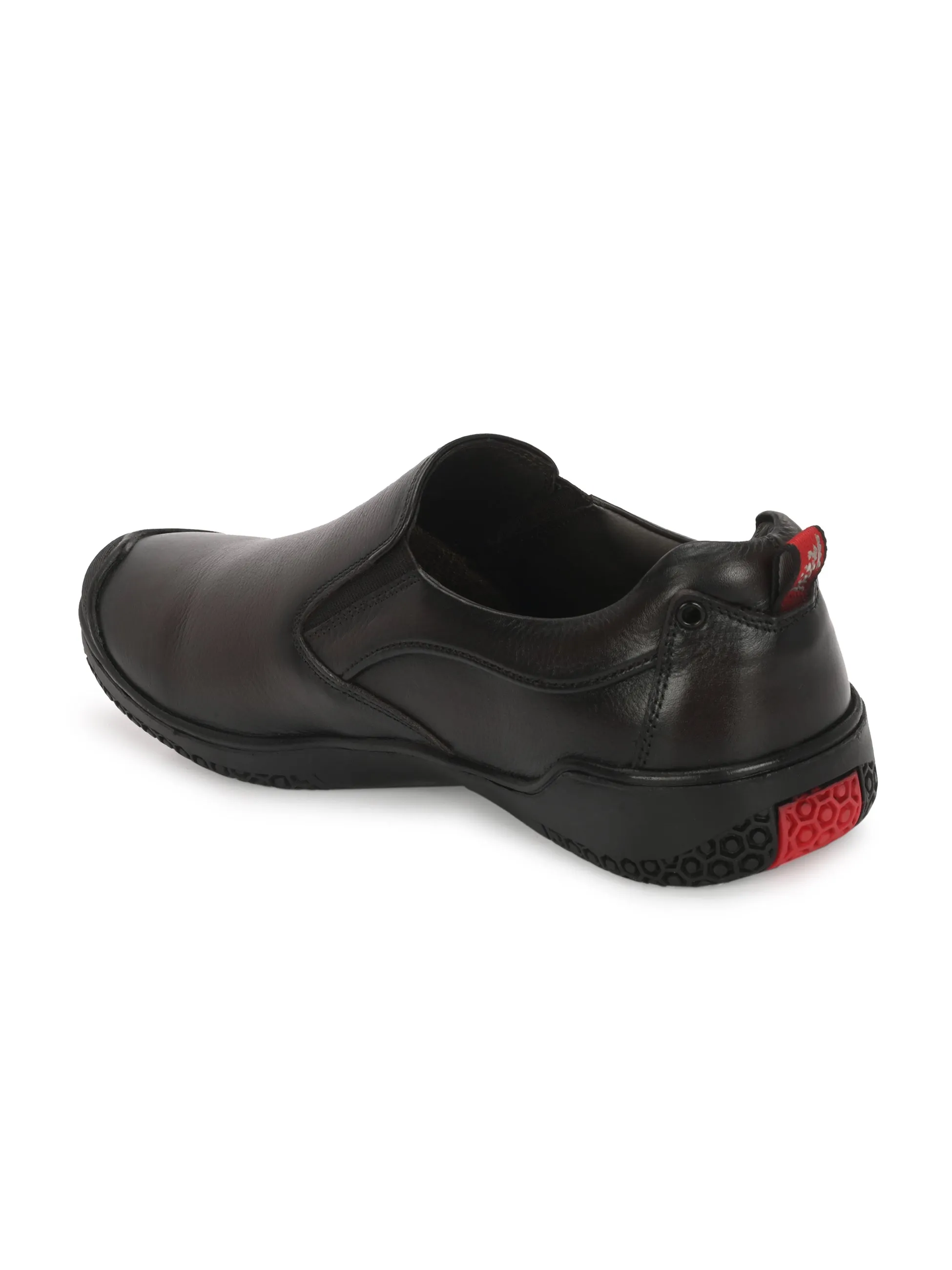 Chaussures formales à enfiler en cuir marron pour hommes Hitz