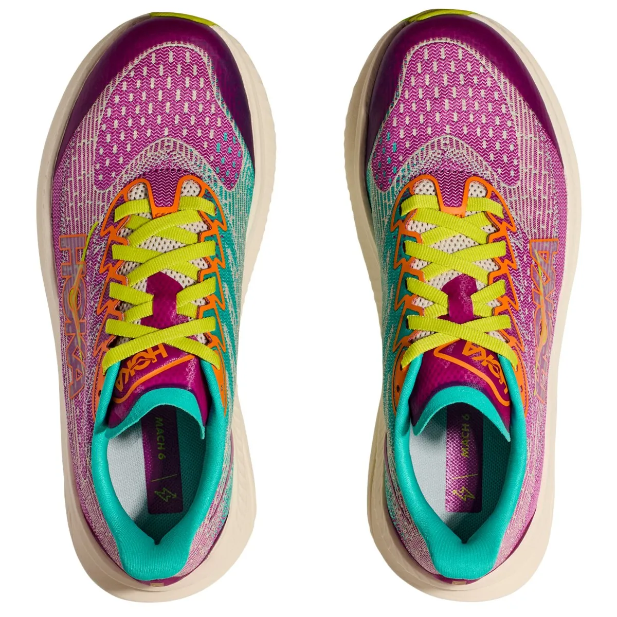 Hoka One One Enfant (École Primaire) Mach 6 Fuchsia