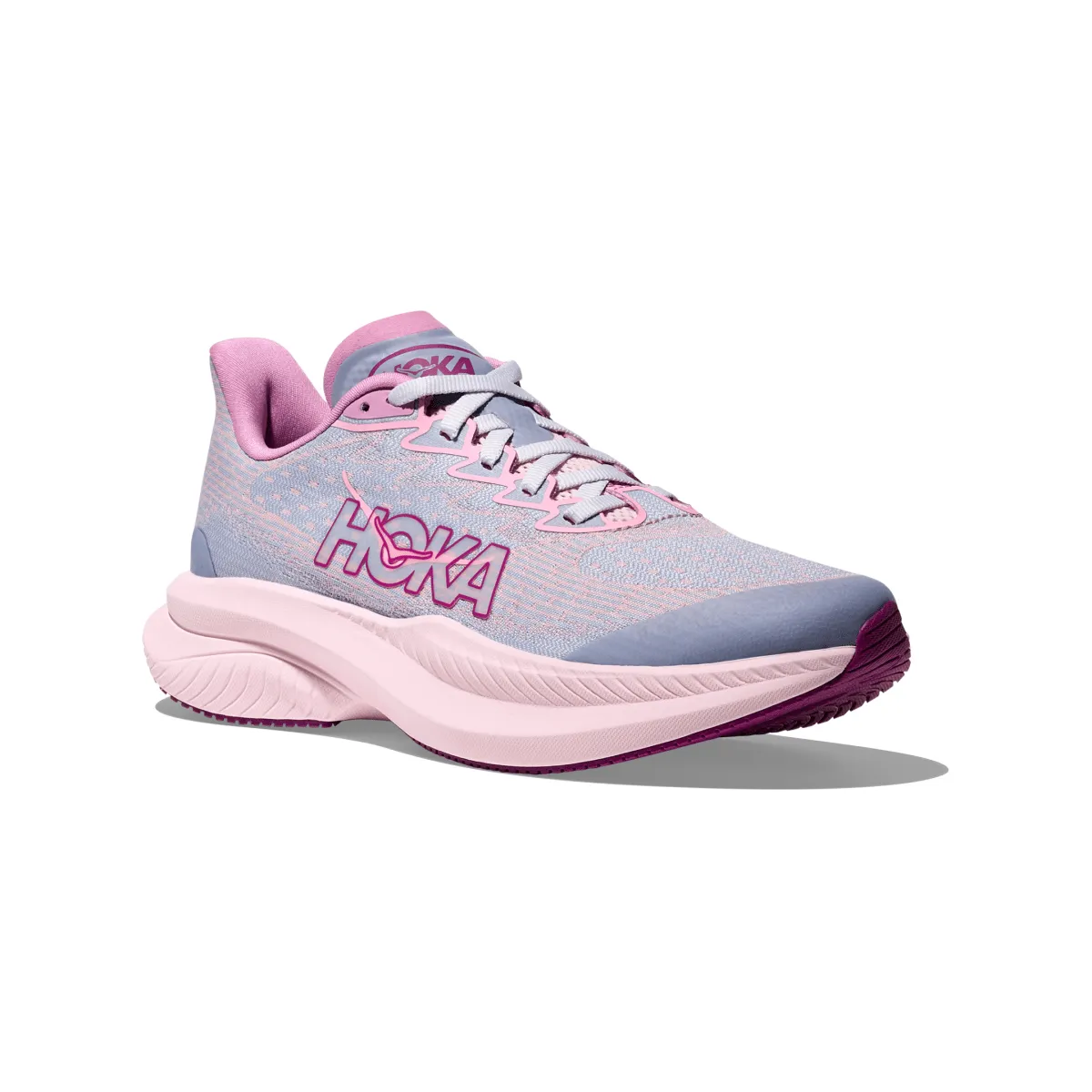 Hoka One One Enfant (École Primaire) Mach 6 Agate de Raisin/Lupin