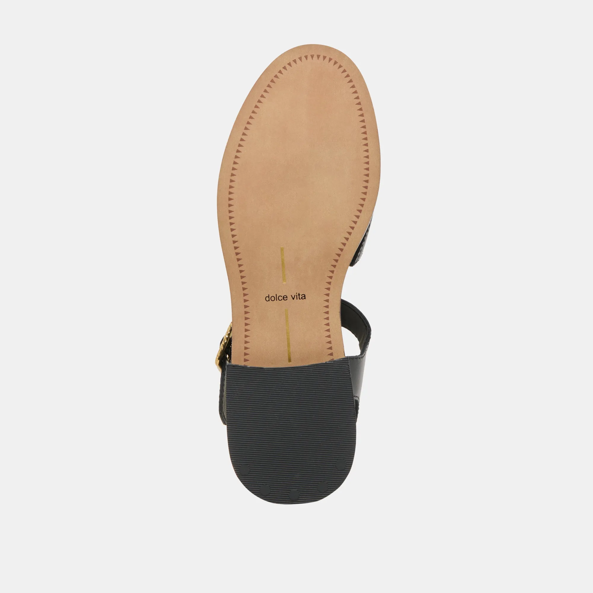 SANDALES HOLIS EN CUIR NOIR