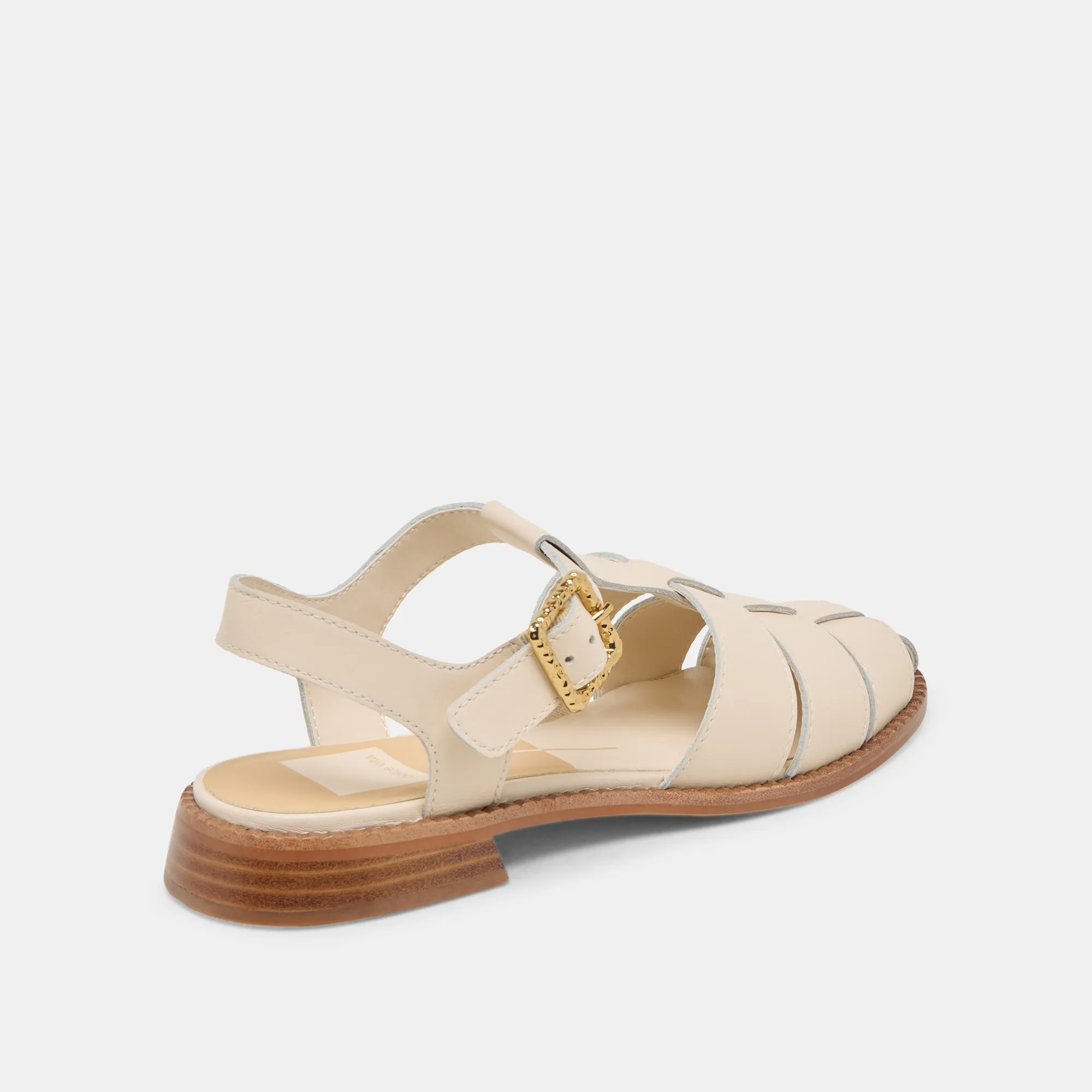 SANDALES HOLIS EN CUIR BONE