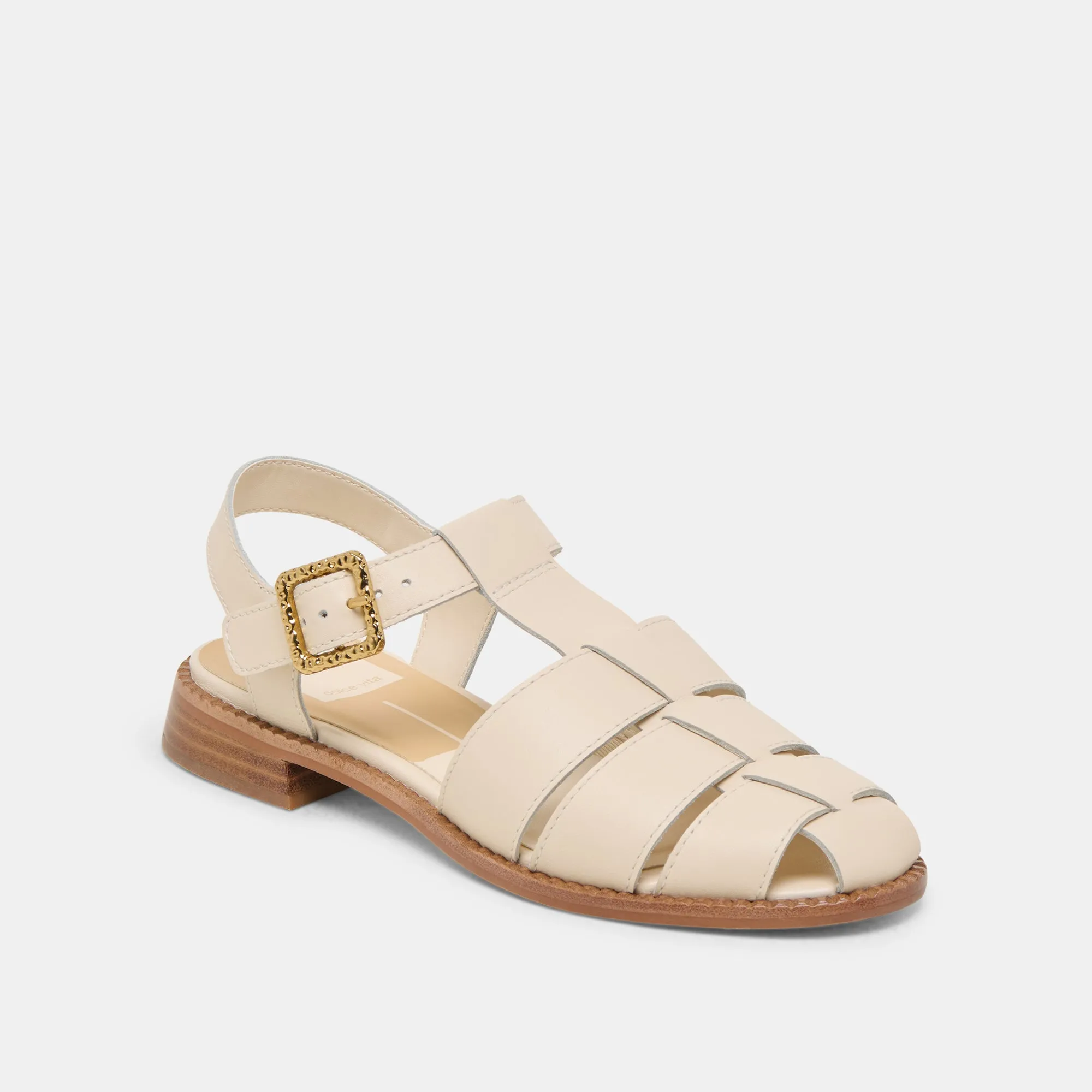 SANDALES HOLIS EN CUIR BONE