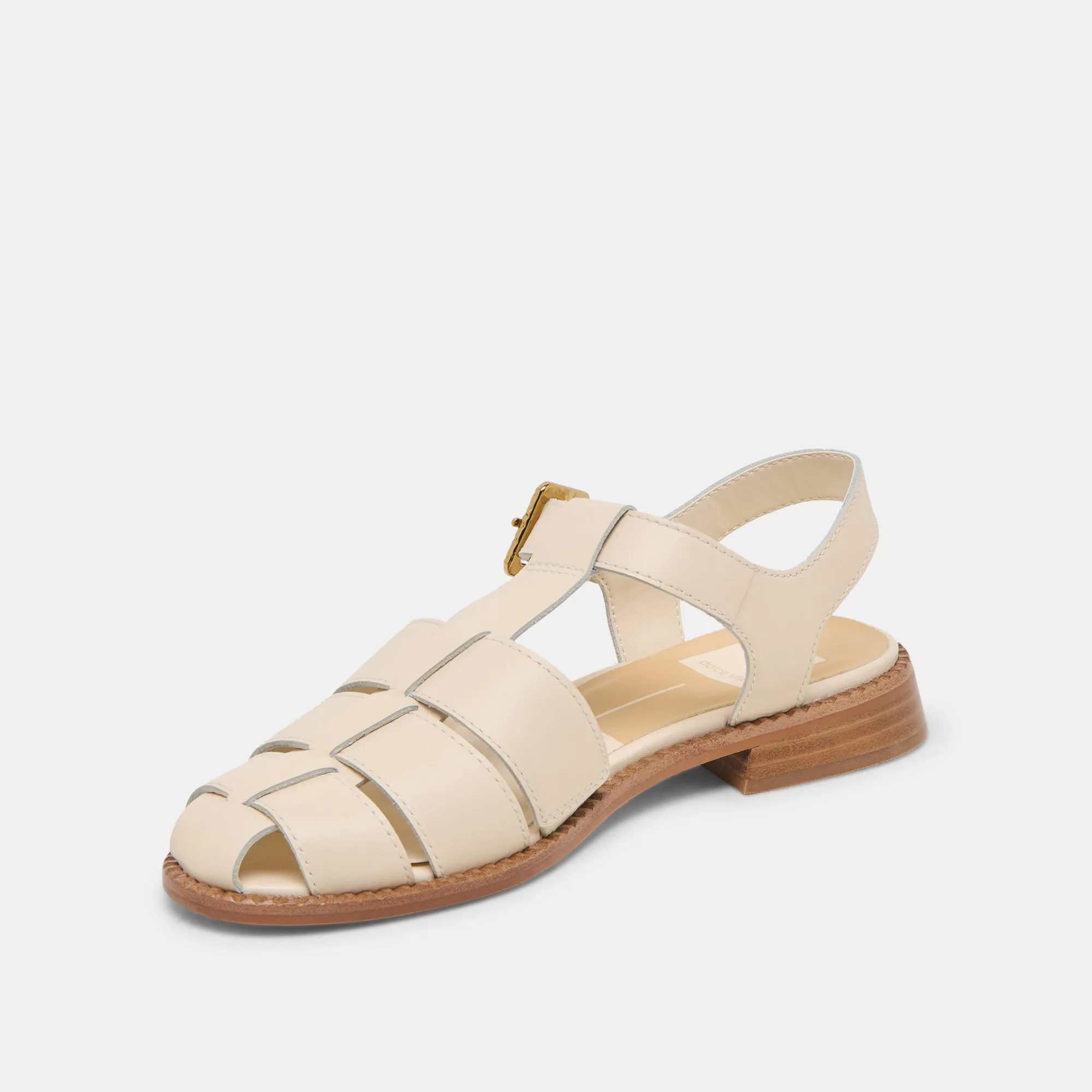 SANDALES HOLIS EN CUIR BONE