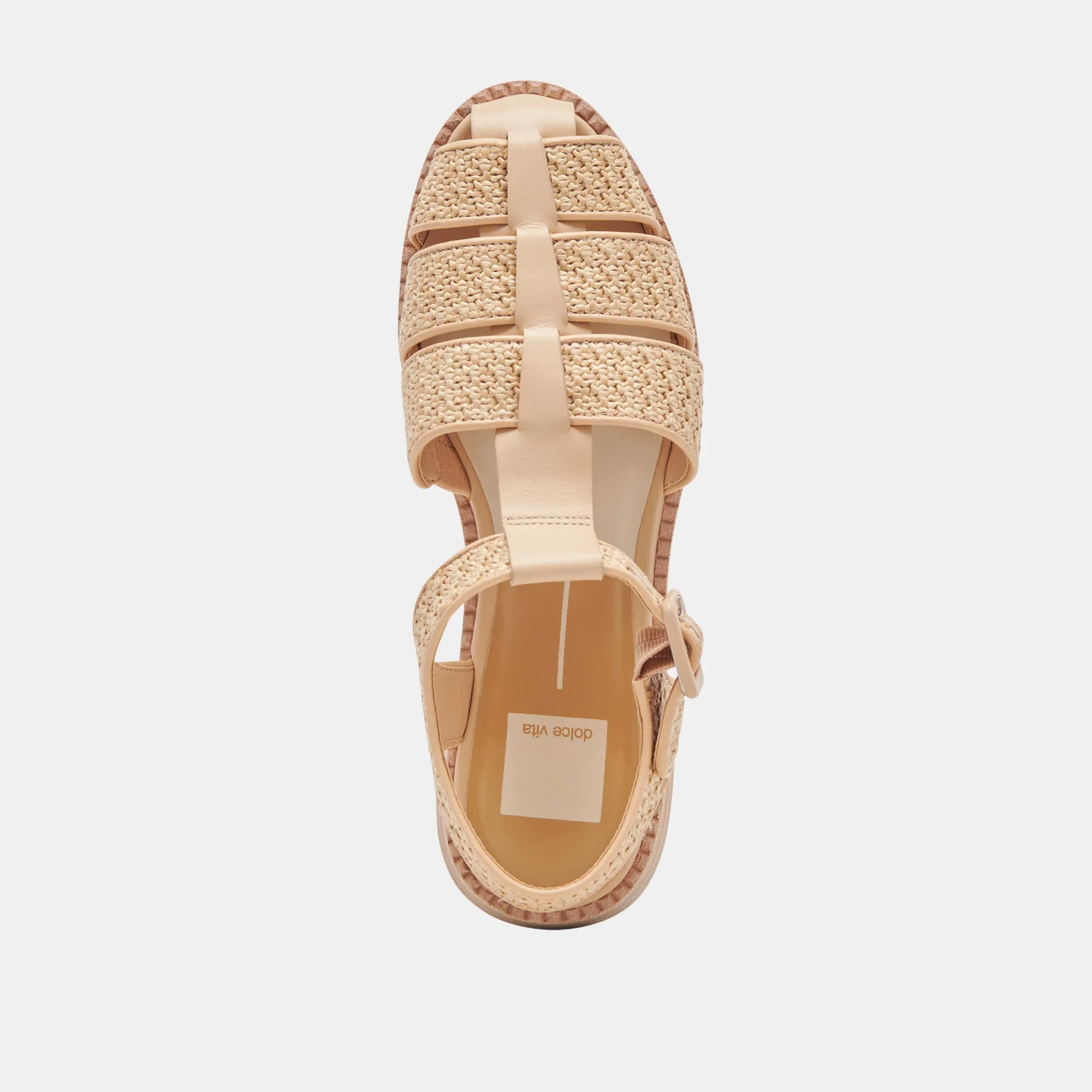 SANDALES HOLIS LT EN RAFFIA NATUREL