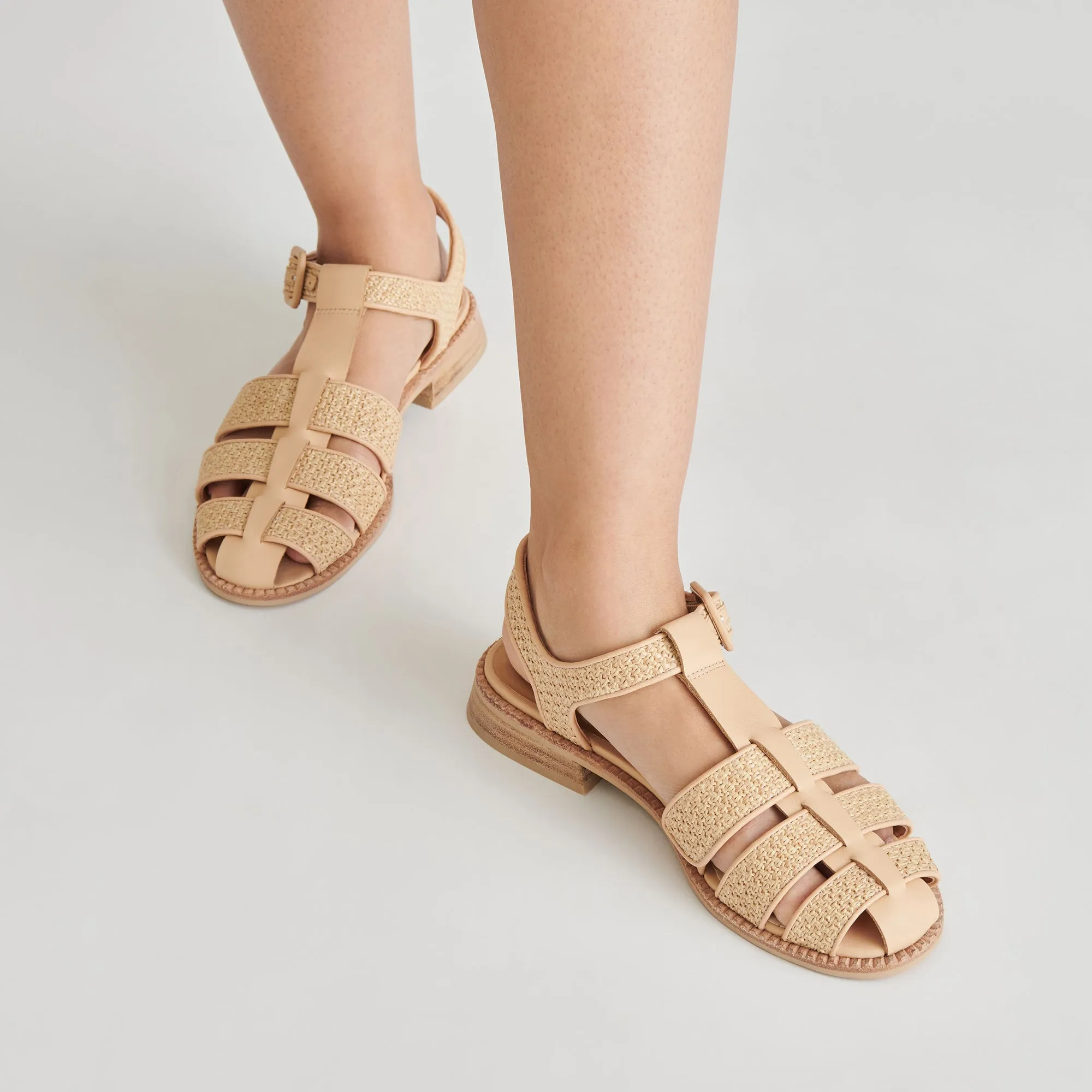 SANDALES HOLIS LT EN RAFFIA NATUREL