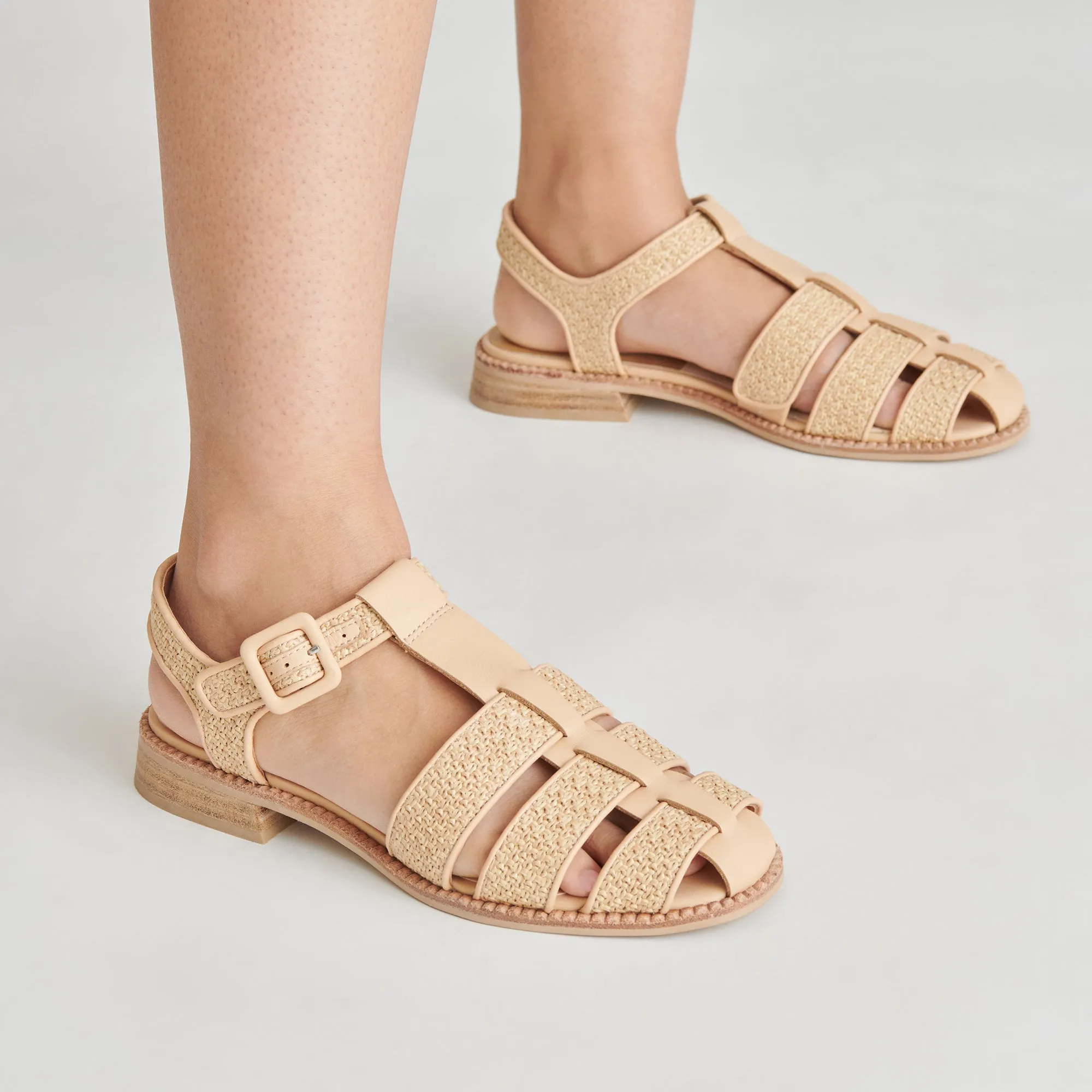 SANDALES HOLIS LT EN RAFFIA NATUREL
