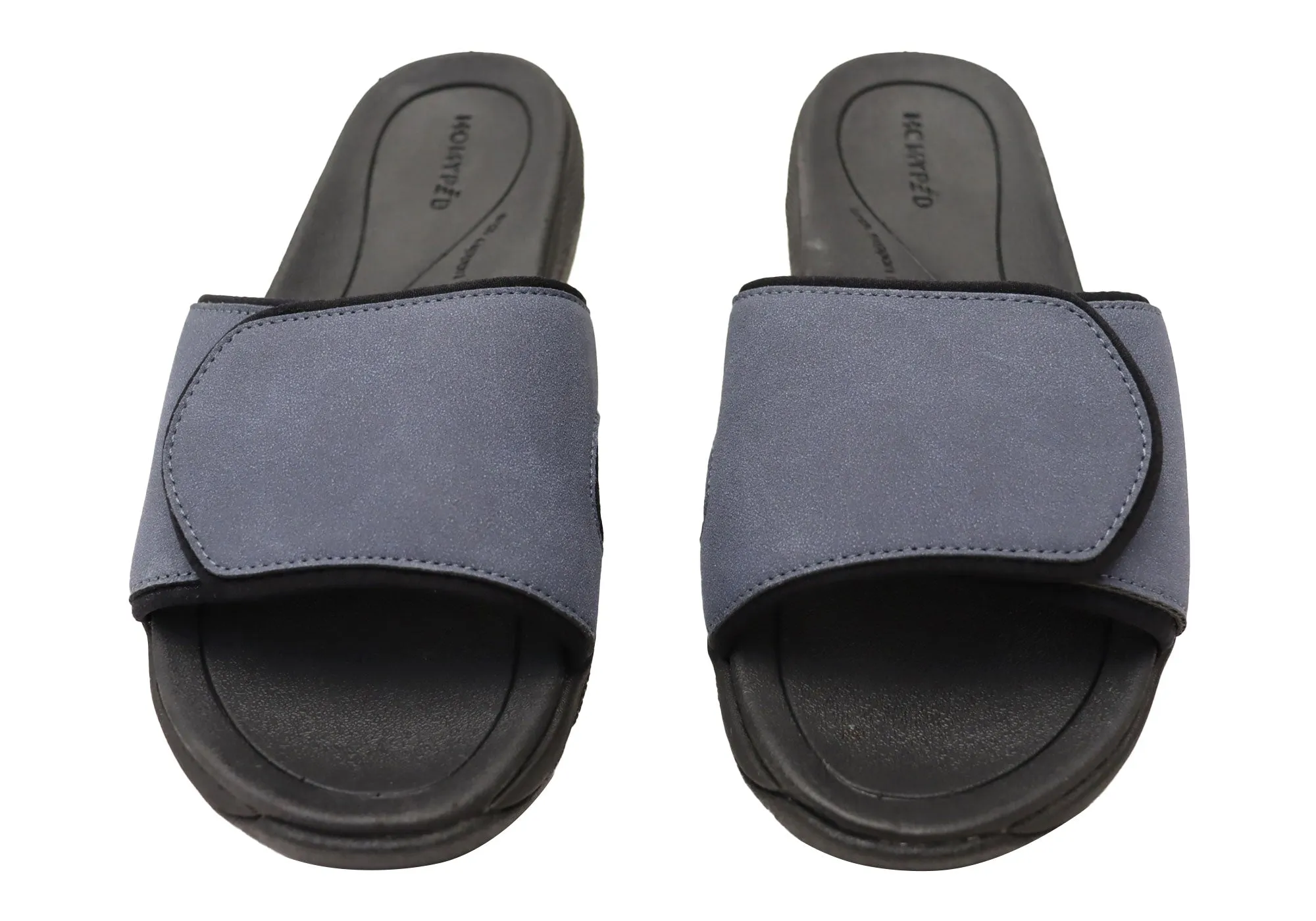 Homyped Ucray Slide Sandales Extra Larges et Confortables pour Hommes Chaussures Homyped