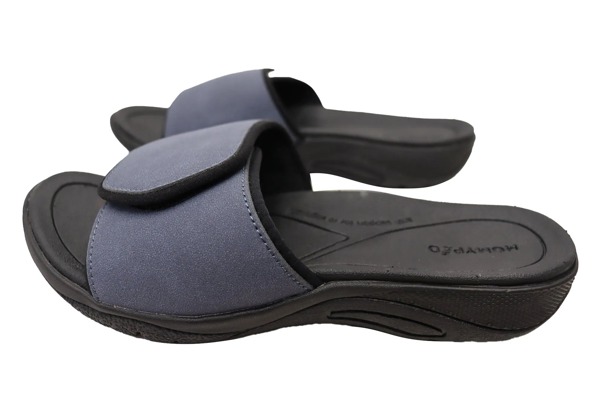 Homyped Ucray Slide Sandales Extra Larges et Confortables pour Hommes Chaussures Homyped