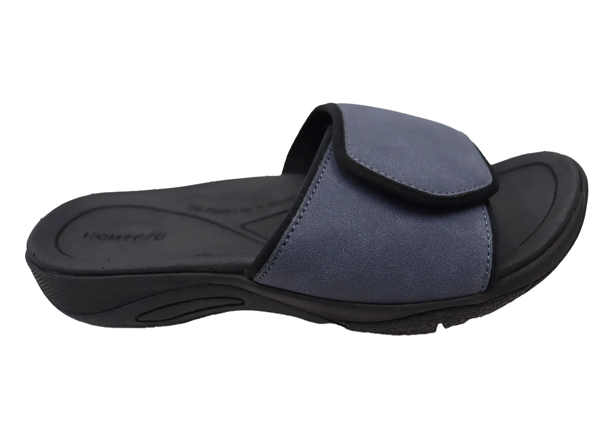 Homyped Ucray Slide Sandales Extra Larges et Confortables pour Hommes Chaussures Homyped