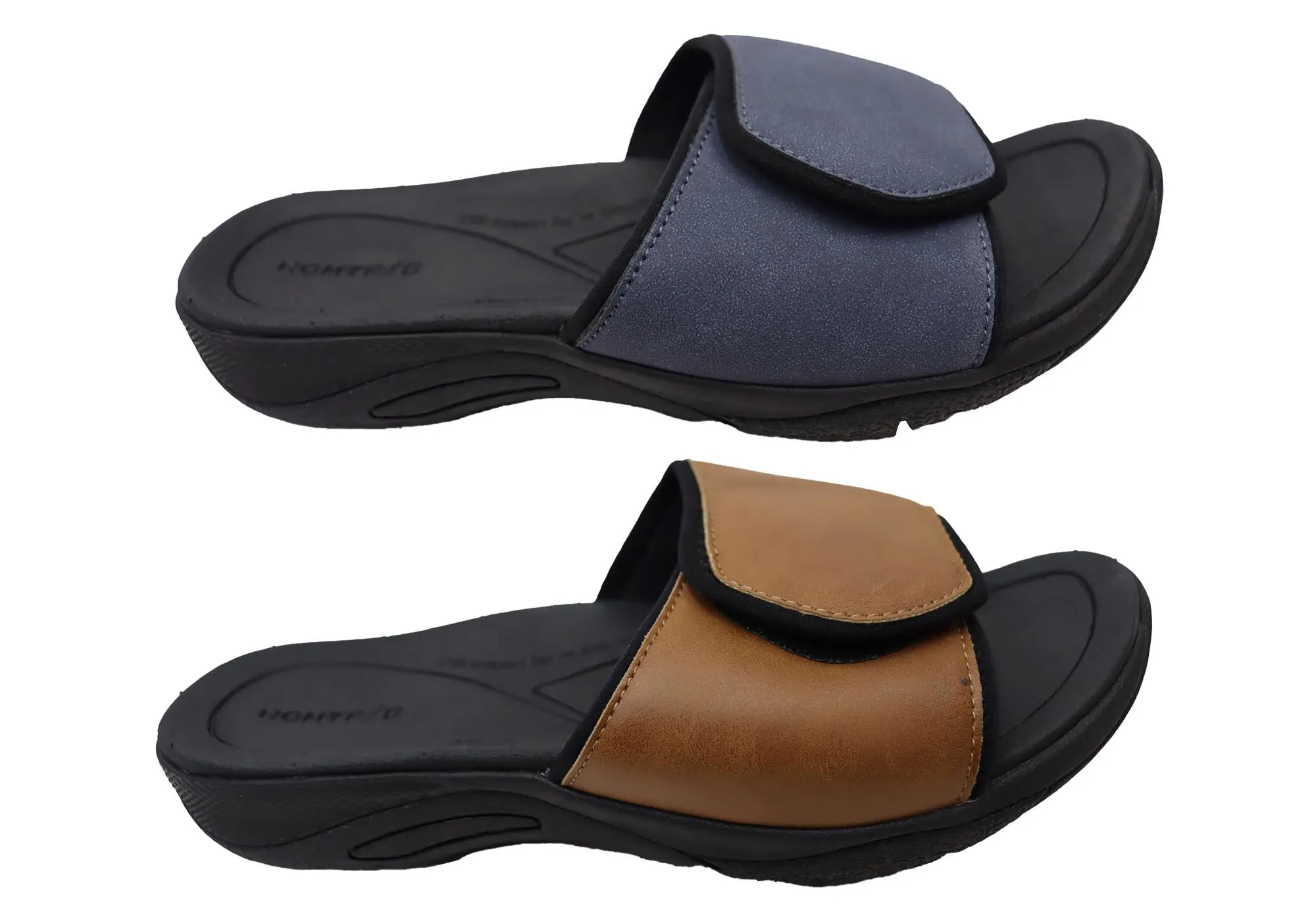 Homyped Ucray Slide Sandales Extra Larges et Confortables pour Hommes Chaussures Homyped