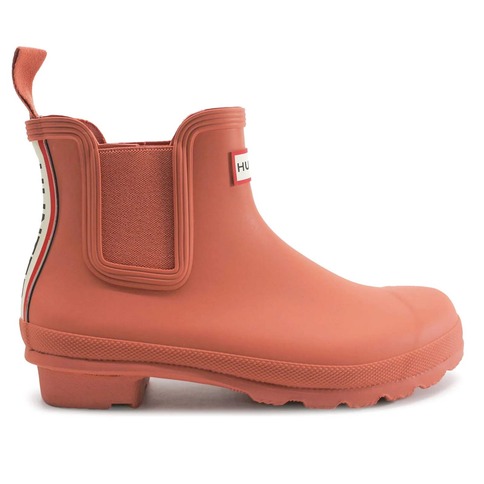 Bottes Chelsea Original Hunter à logo tricolore avec bride arrière en caoutchouc pour femme
