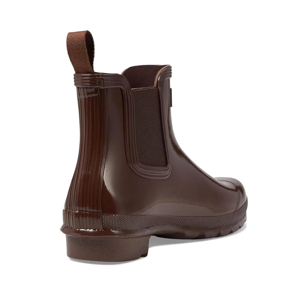 Bottes Chelsea pour femmes Hunter Original en caoutchouc brillant
