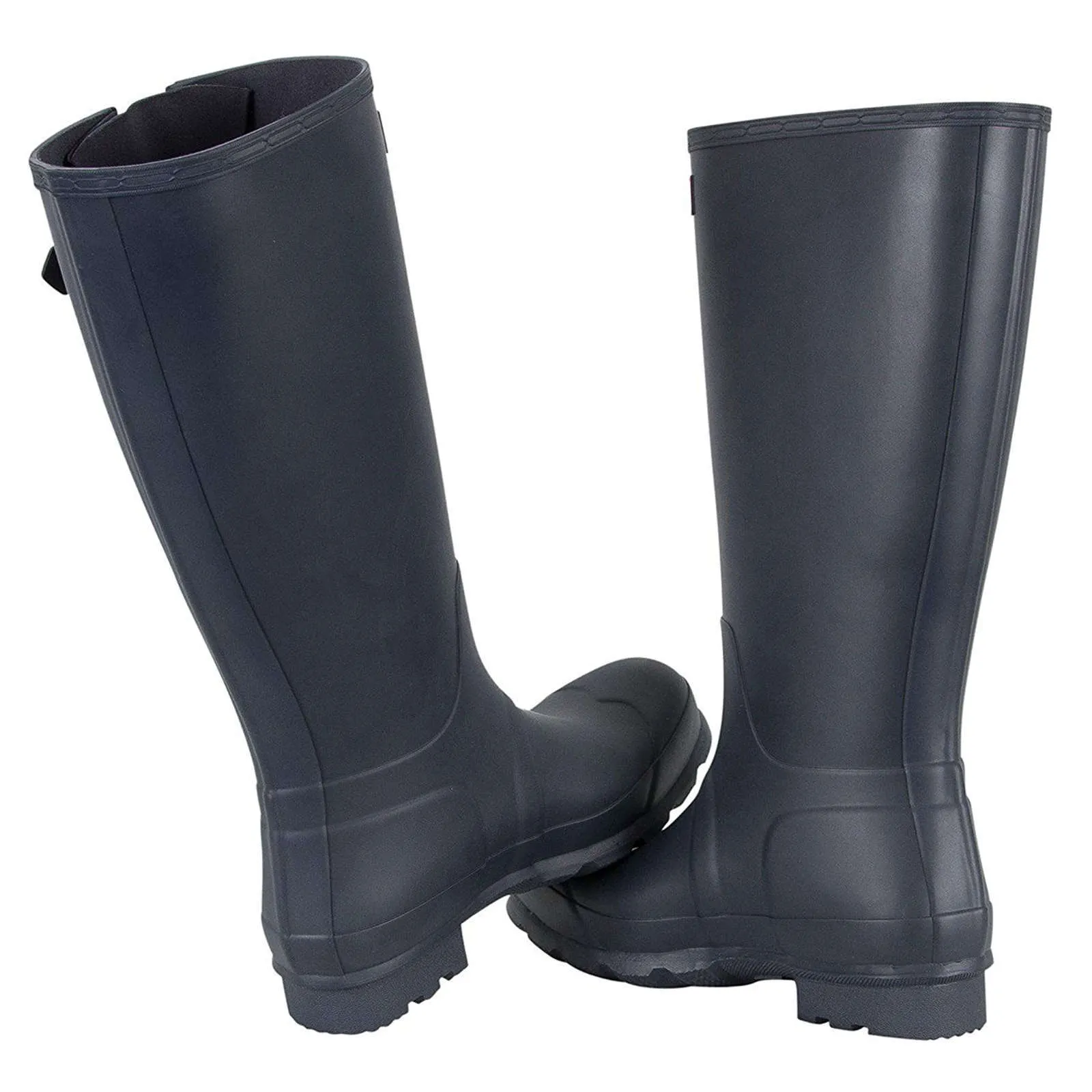 Bottes de pluie hautes ajustables pour hommes Hunter Original avec côtés en caoutchouc