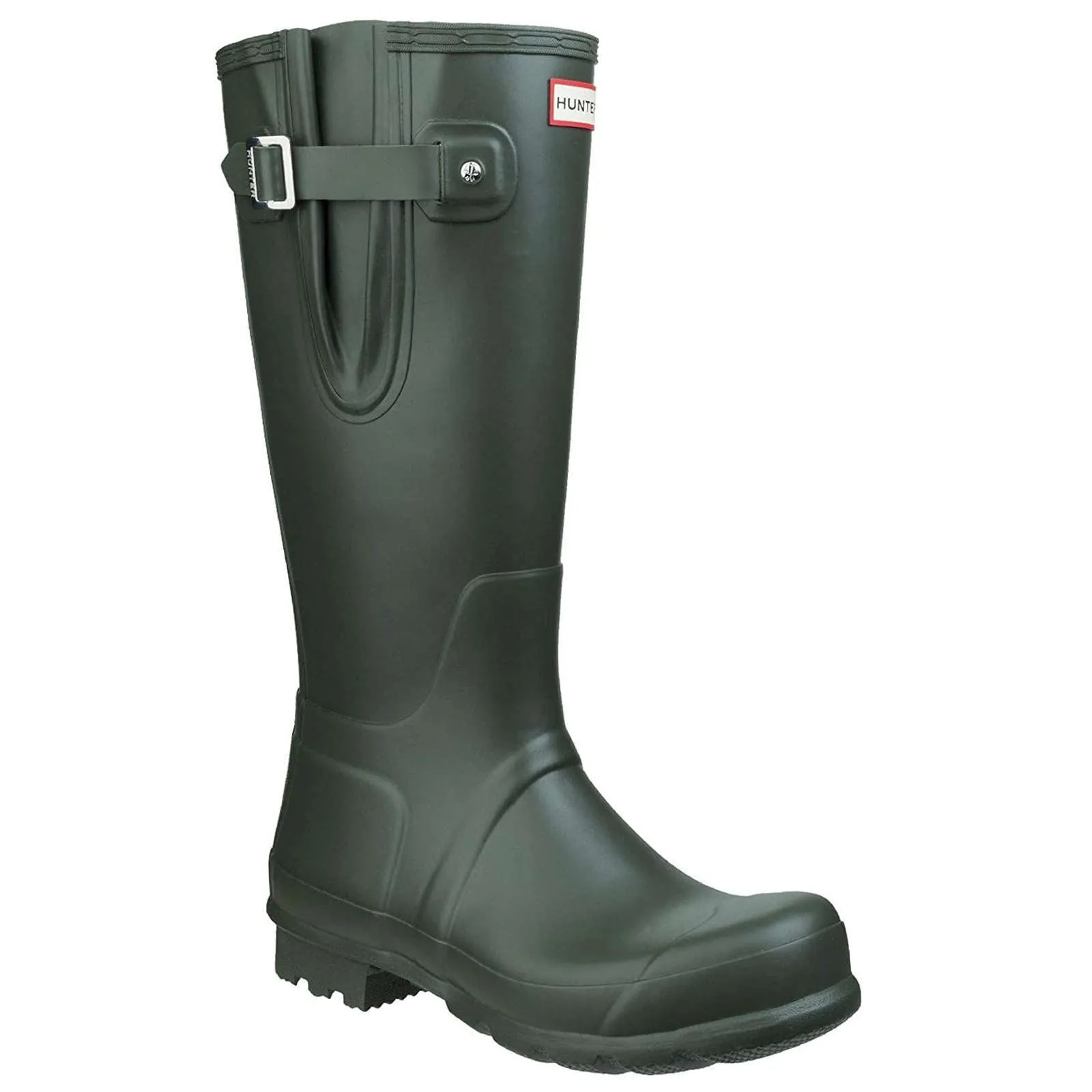 Bottes de pluie hautes ajustables pour hommes Hunter Original avec côtés en caoutchouc