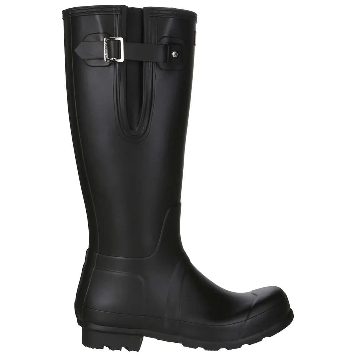 Bottes de pluie hautes ajustables pour hommes Hunter Original avec côtés en caoutchouc